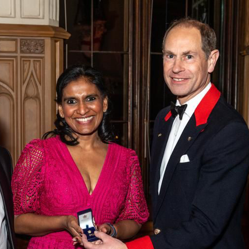 Dr Tharshiny Pankaj at the Duke of Edinburgh's Award ceremony